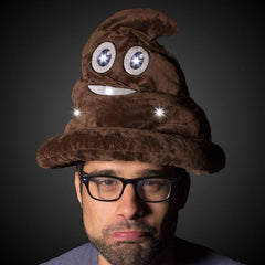 LED Light Up Poop Emojicon Hat