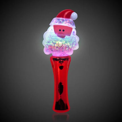 LED Light Up Santa Spinner Wand