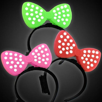 LED Assorted Polka Dot Bow Headbands