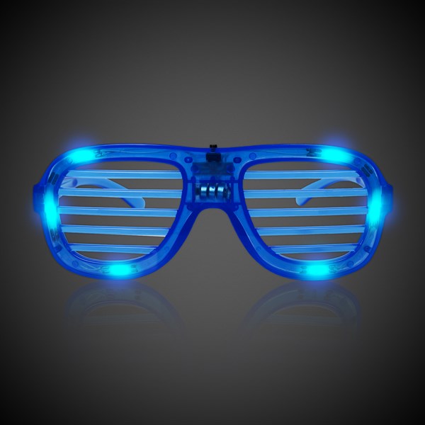LED Blue Slotted Eye Glasses
