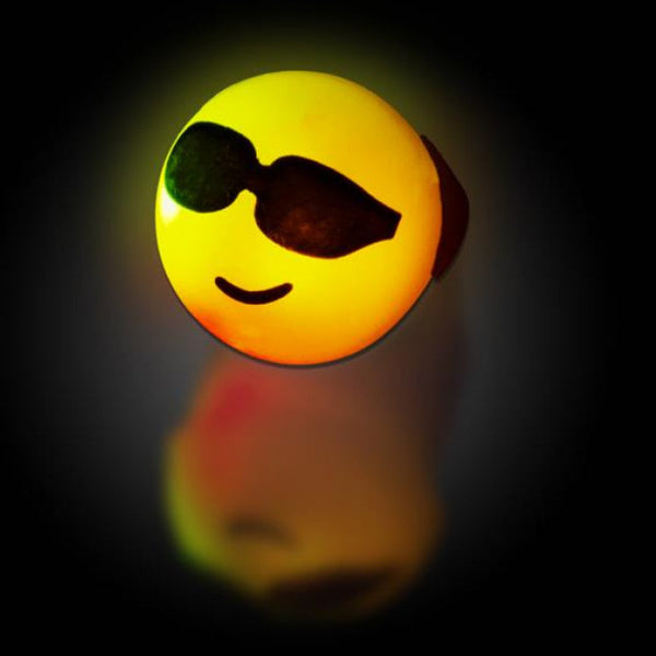 LED Emojicon Jelly Rings - Assorted