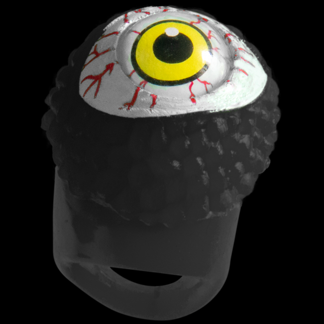 LED Flashing Black Eyeball Ring