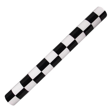 LED Flashing Checkered Flag Print Foam Stick