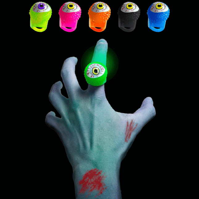Assorted LED Flashing Eyeball Rings