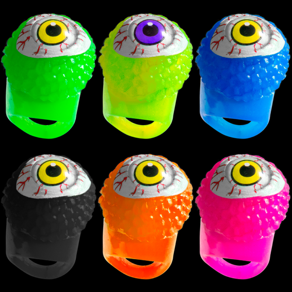 LED Flashing Eyeball Rings - Assorted