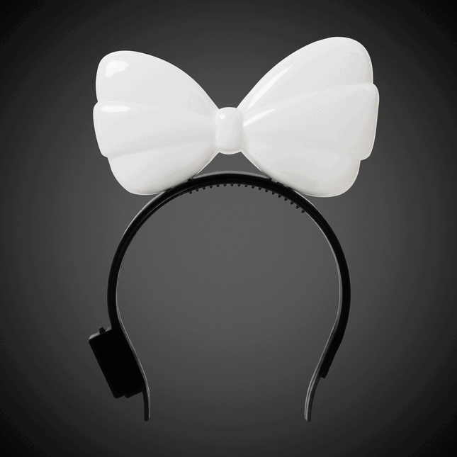 LED Flashing Hair Bow Headband