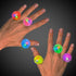 LED Flashing Jelly Porcupine Rings - Assorted