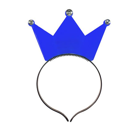 LED Flashing Light Up Assorted Crown Headbands - Pack of 12