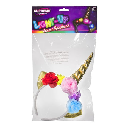 LED Gold Horn Unicorn Headband