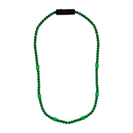 LED Green Beaded Necklace