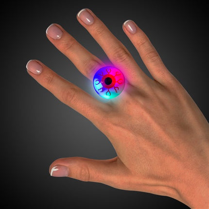 LED Jelly Eyeball Rings - Assorted