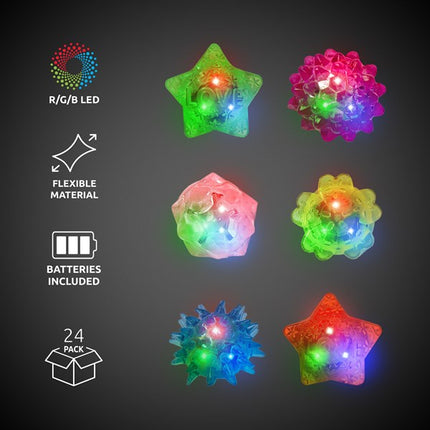 LED Jelly Rings - Assorted Colors & Designs