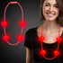 LED Jumbo Heart Bead Necklaces - Pack of 12