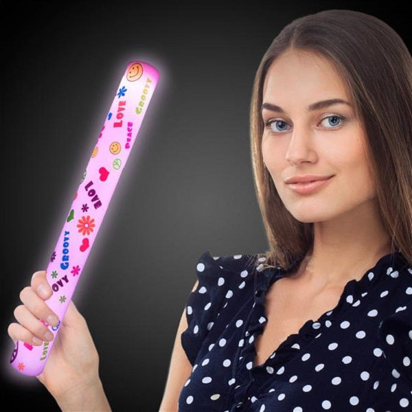 LED Light Up 16 Inch 60's Groovy Theme Foam Stick