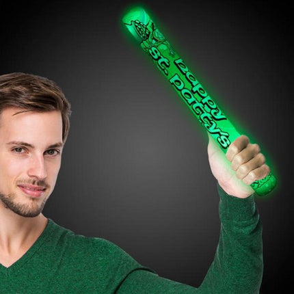 LED Light Up 16 Inch St.Patrick's Day Foam Stick Baton