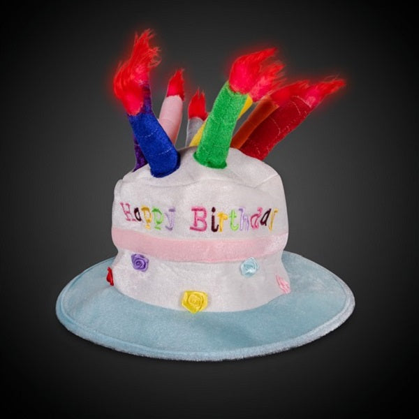 LED Light Up Birthday Cake Hat