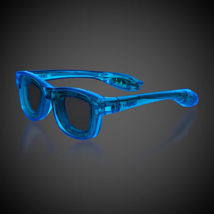LED Light Up Blue Retro Sunglasses