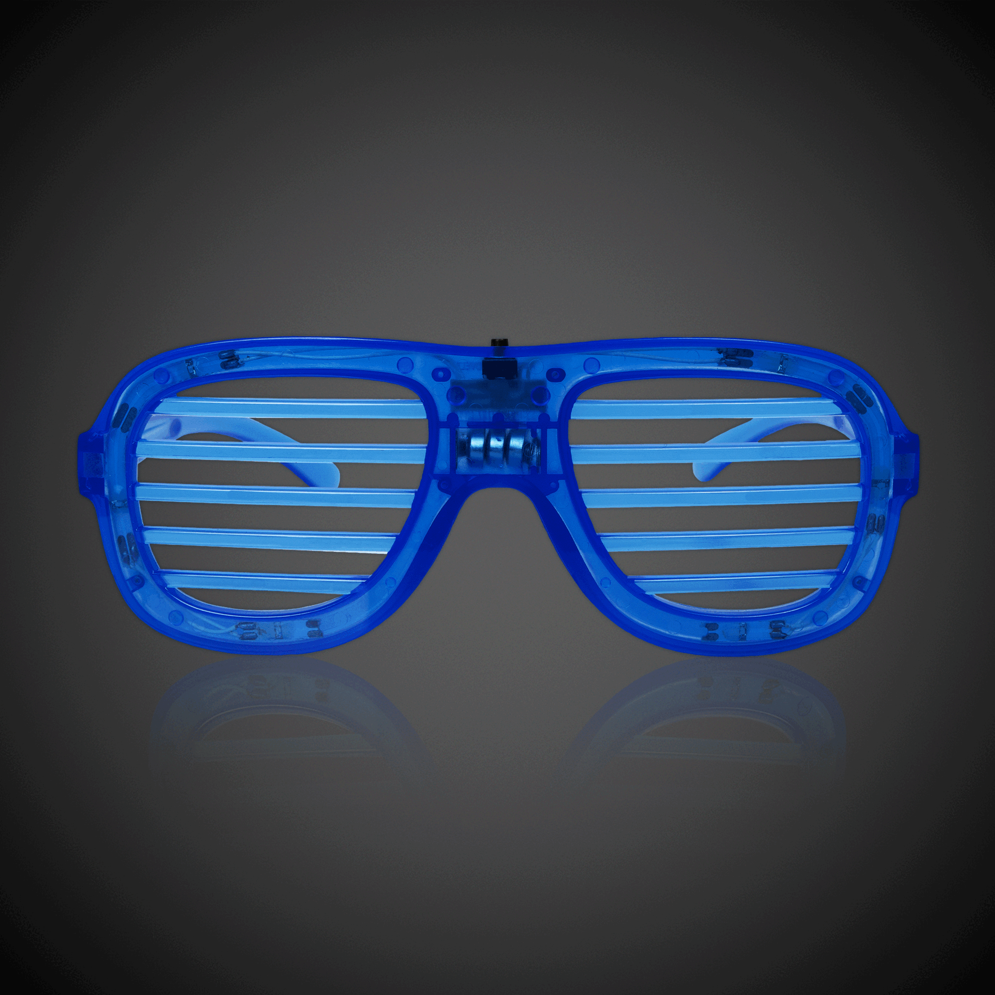 goggles with lights LED Light Up Blue Slotted Glasses - Pack of 6