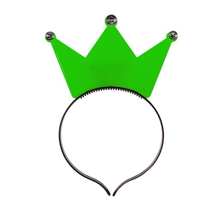 LED Light Up Crown Headbands - Assorted Pack of 12