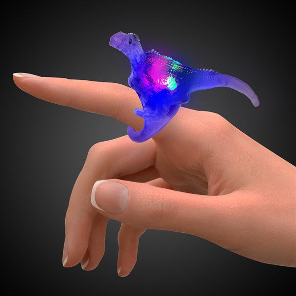 LED Light Up Dinosaur Rings - Assorted