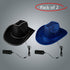 LED Light Up EL Wire Sequin Black & Blue Cowboy Hat - Pack of 2 Hats