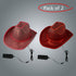 LED Light Up EL Wire Sequin Pink & Red Cowboy Hat - Pack of 2 Hats