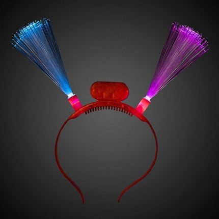 LED Light Up Fiber Optic Headbands
