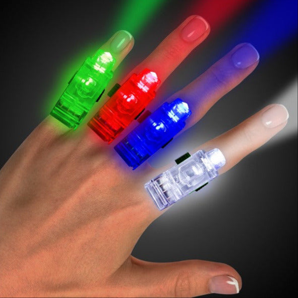 LED Light Up Finger Light Rings - Assorted