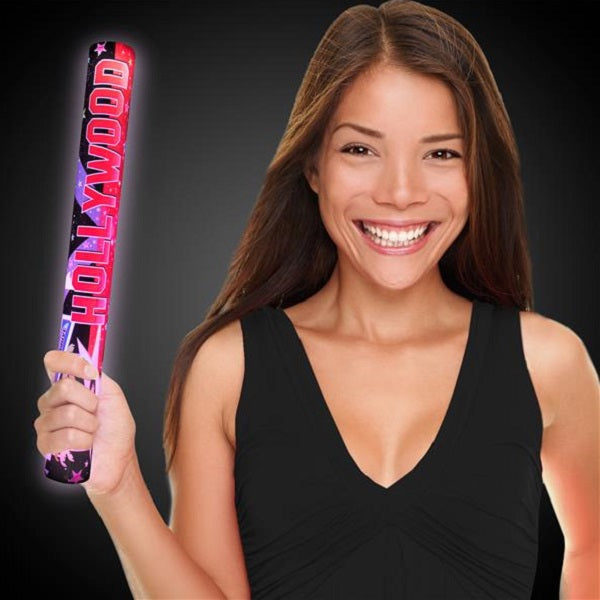 LED Light Up Flashing 16 Inch Hollywood Theme Foam Stick