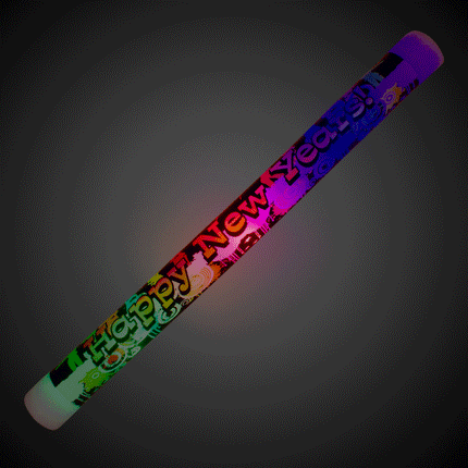 LED Light Up Flashing Happy New Year Foam Stick