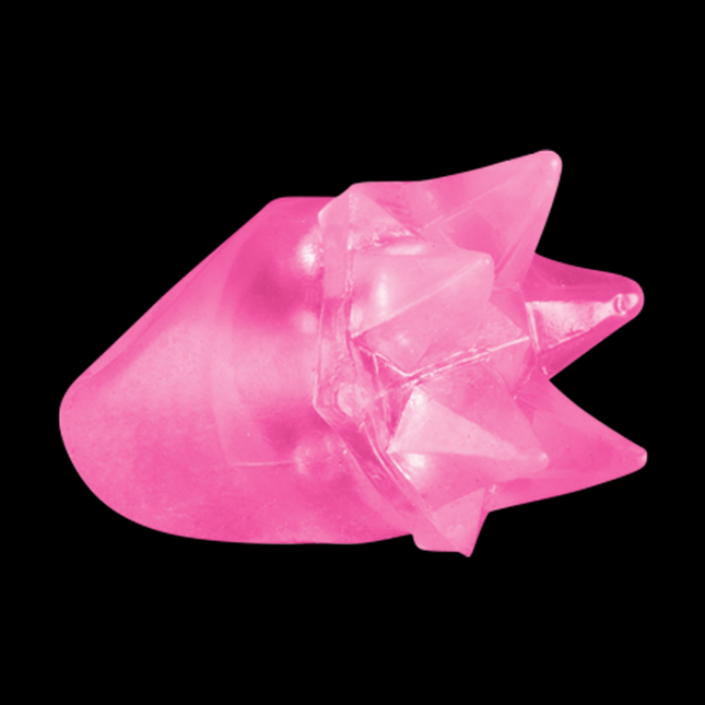 LED Light Up Flashing Pink Spike Rings