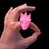 LED Light Up Flashing Pink Spike Rings