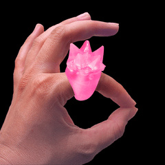 LED Light Up Flashing Pink Spike Rings