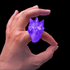 LED Light Up Flashing Purple Spike Rings