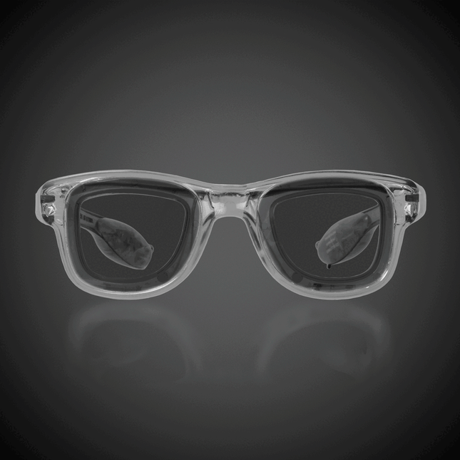 LED Light Up Flashing Square Frame Sunglasses