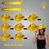 LED Light Up Gold EL Wire Sequin Cowboy Hat - Pack of 96 Hats