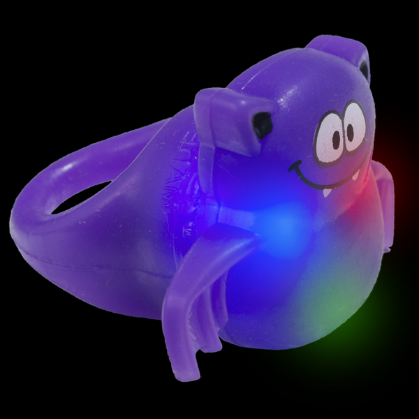 LED Light Up Halloween Ring - Bat