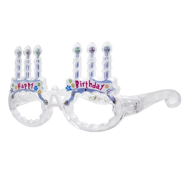 LED Light Up Happy Birthday Eye Glasses