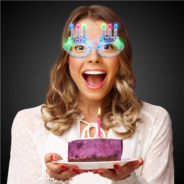 LED Light Up Happy Birthday Eyeglasses