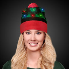 LED Light Up Holiday Knit Beanie