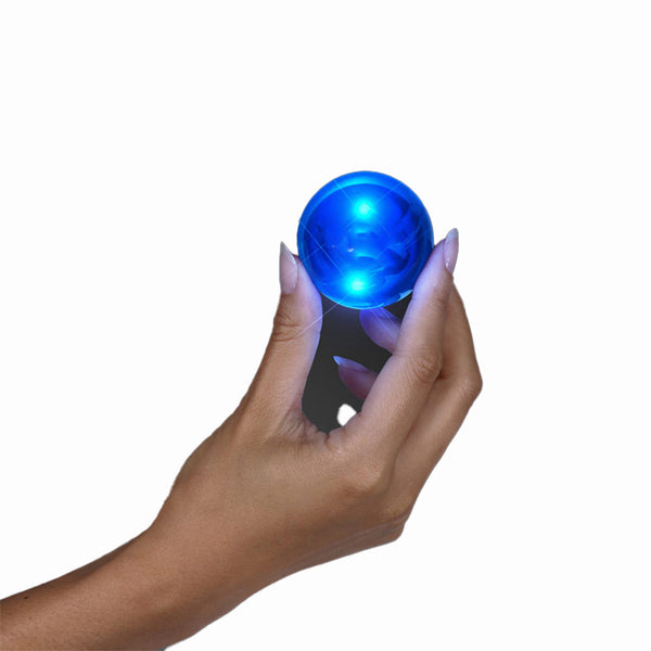 LED Light Up Impact Activated Blue Bounce Ball