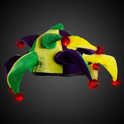 LED Light Up Mardi Gras Jester Hat