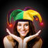 LED Light Up Mardi Gras Velvet Jester Hat