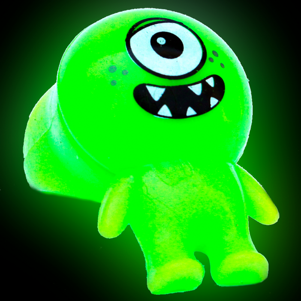 LED Light Up Monster Ring Green