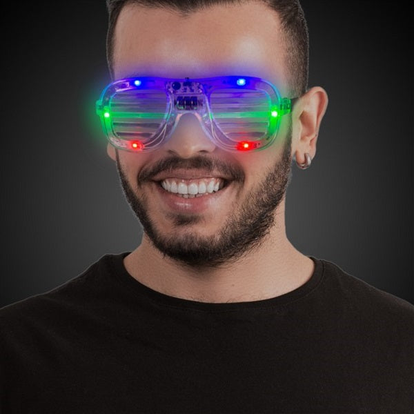 LED Light Up Multi-Color Slotted Shades