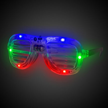 LED Light Up Multi-Colored Slotted Shades