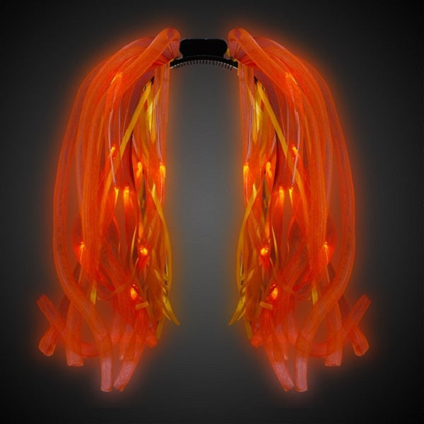 LED Light Up Noodle Headband - Flashing Dreads