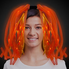 LED Light Up Noodle Headband - Flashing Dreads Headband