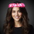 LED Light Up Pink Flowers Halo Lei Headband