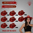 LED Light Up Red EL Wire Sequin Cowboy Hat - Pack of 96 Hats